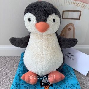 Jellycat Large Peanut Penguin Plush Toy NWT Authentic With Dust Bag PNL2PN